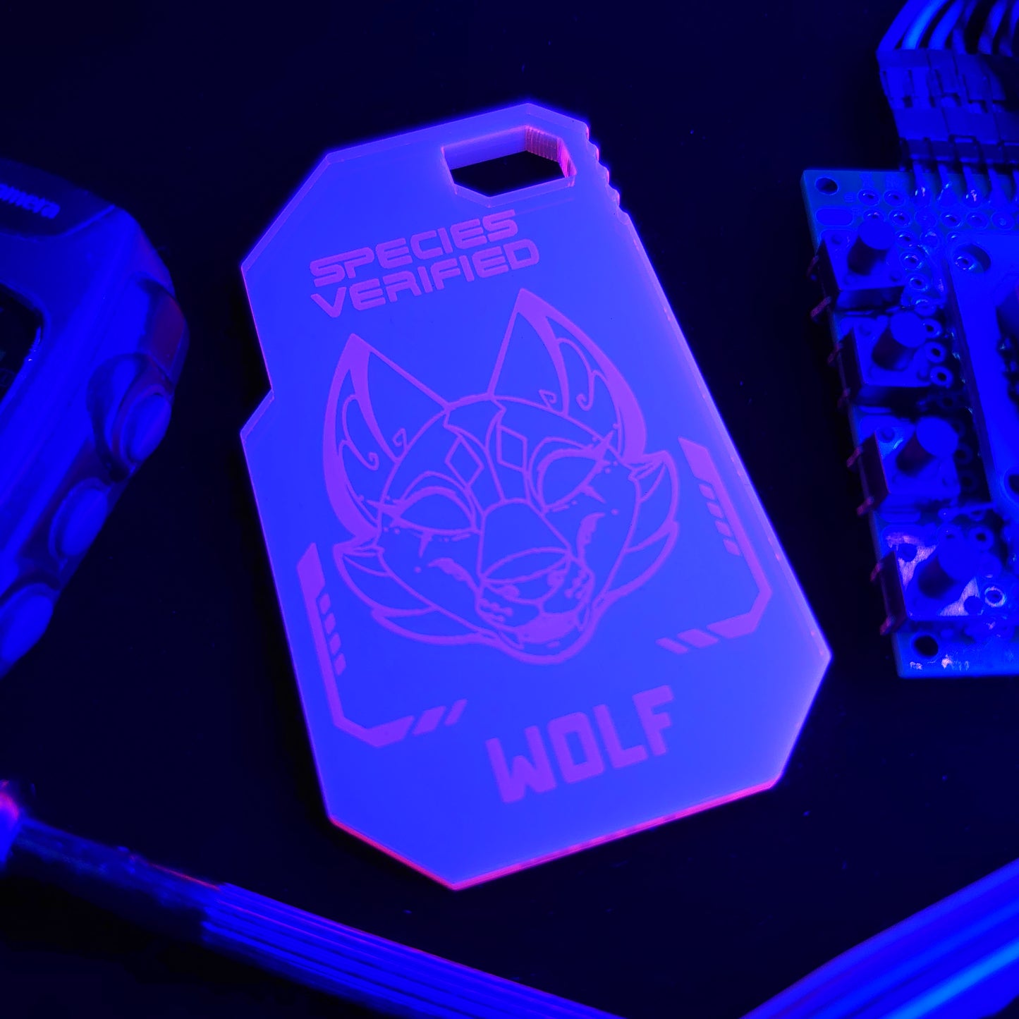 WOLF (FEMME) SPECIES VERIFIED TAG
