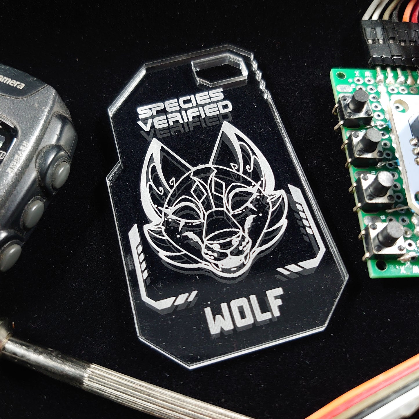 WOLF (FEMME) SPECIES VERIFIED TAG