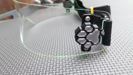 Illuminated Cyberpunk Cyber goth fursuit visor J.A.R.V.I.S Advanced Clear **choose your LED colour**