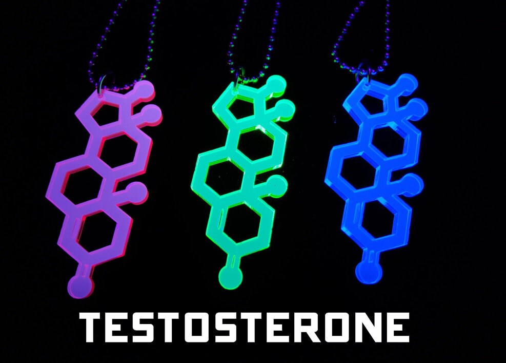 Testosterone chemical necklace