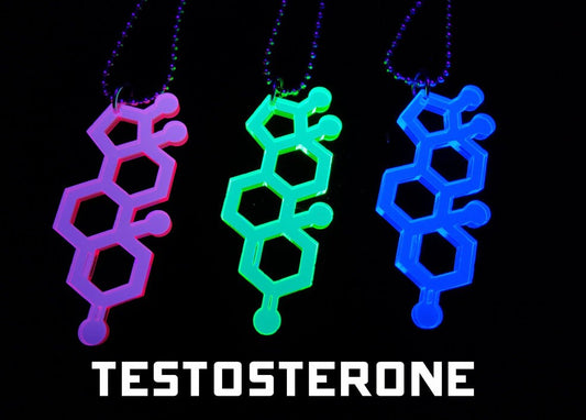 Testosterone chemical necklace