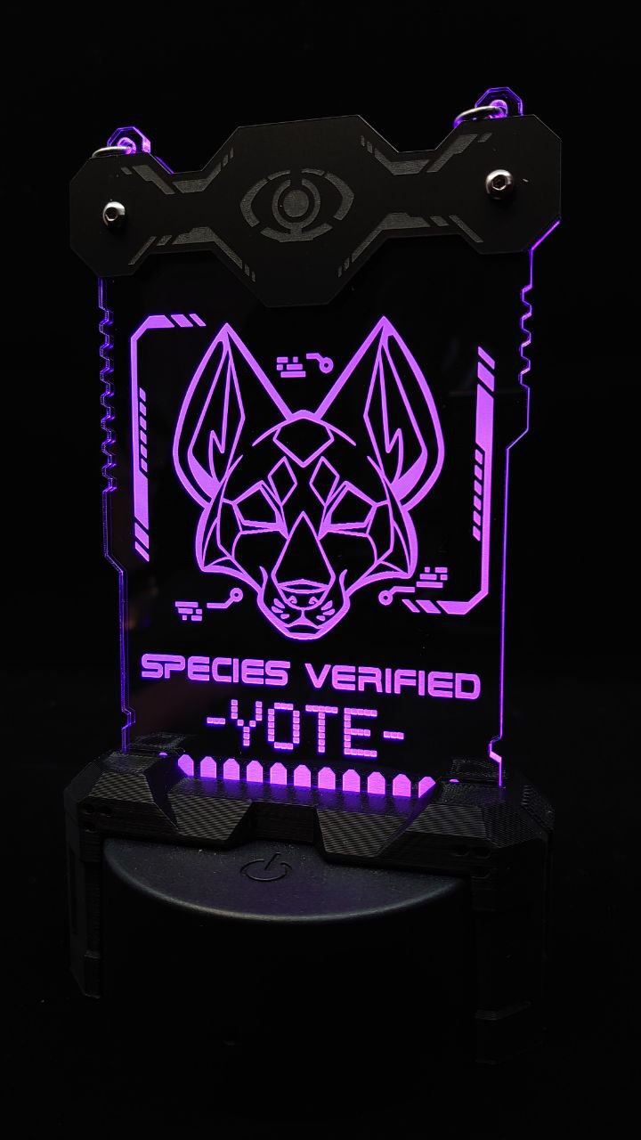 COYOTE/YOTE SPECIES VERIFIED BADGE