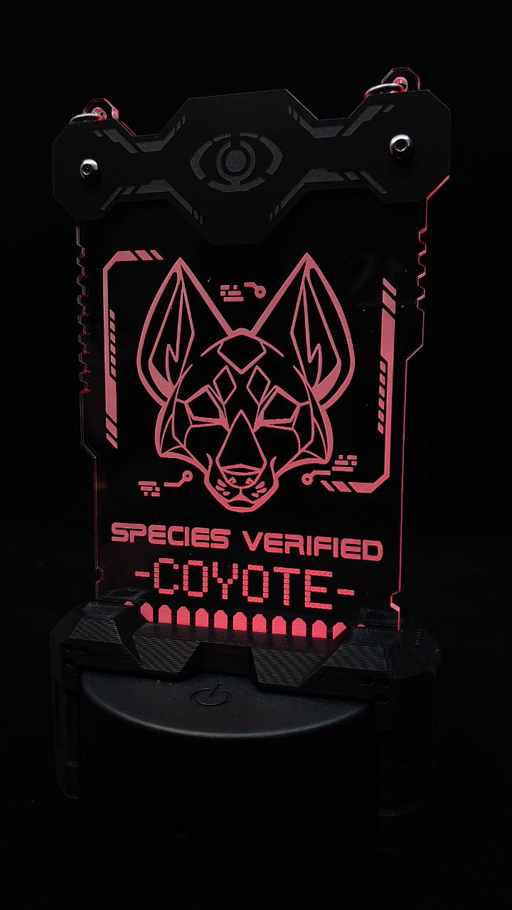 COYOTE/YOTE SPECIES VERIFIED BADGE