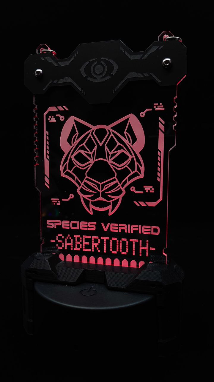 SABERTOOTH SPECIES VERIFIED BADGE