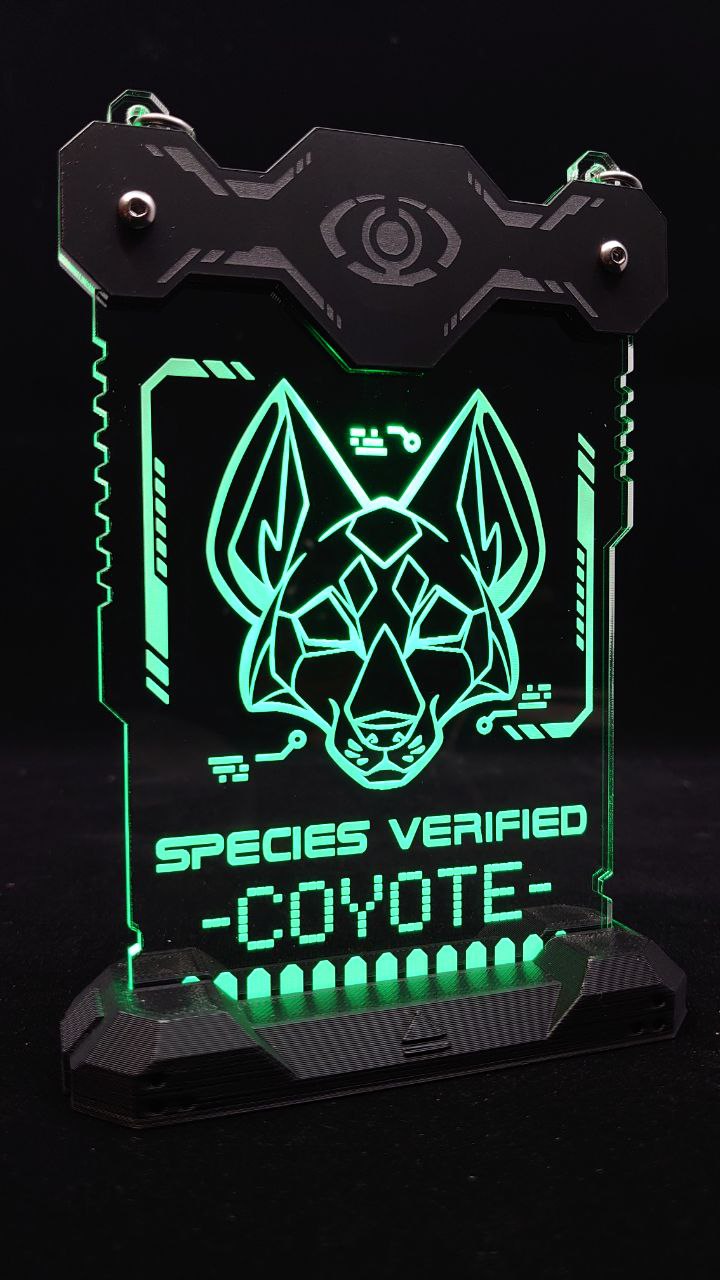 COYOTE/YOTE SPECIES VERIFIED BADGE