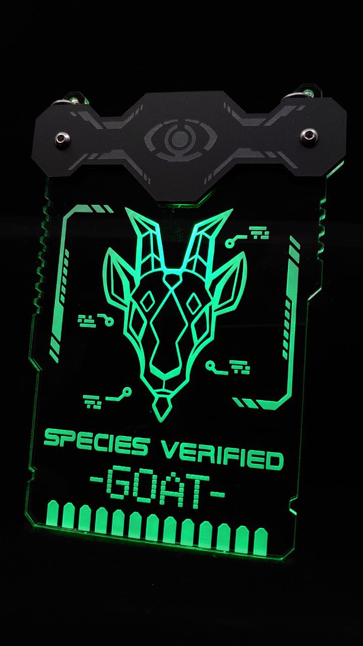 GOAT SPECIES VERIFIED BADGE
