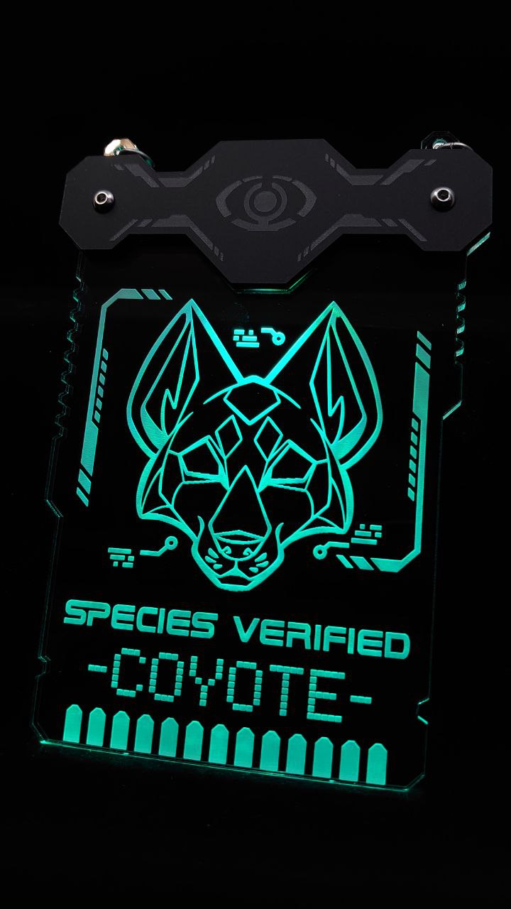COYOTE/YOTE SPECIES VERIFIED BADGE