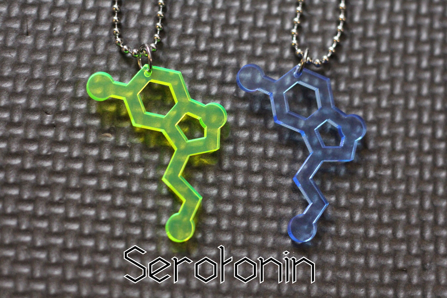 Serotonin chemical necklace