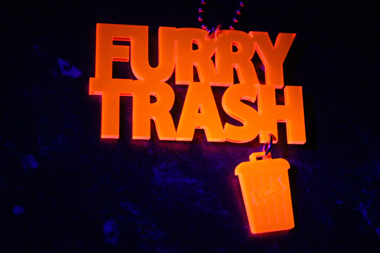 Furry Trash necklace