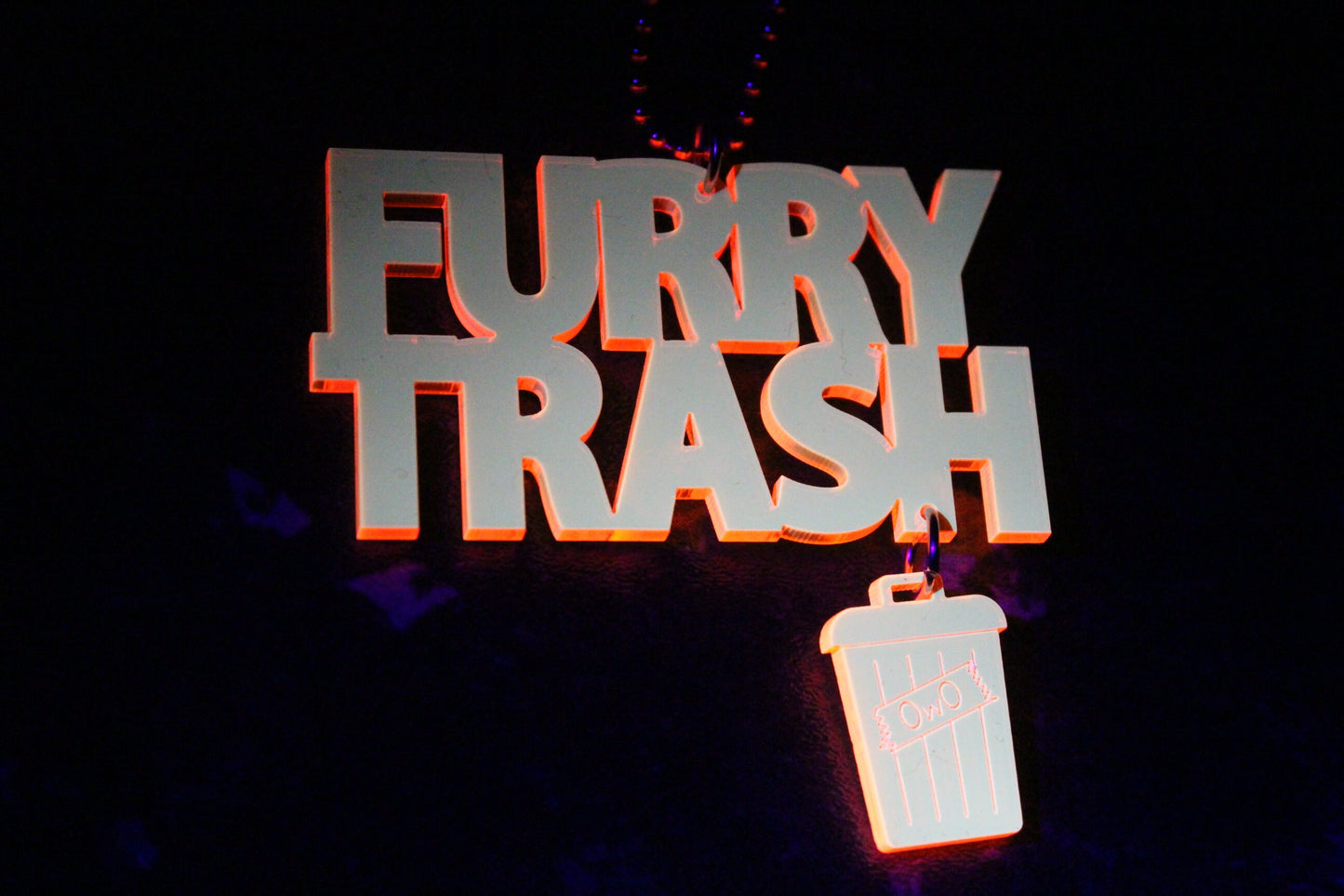 Furry Trash necklace