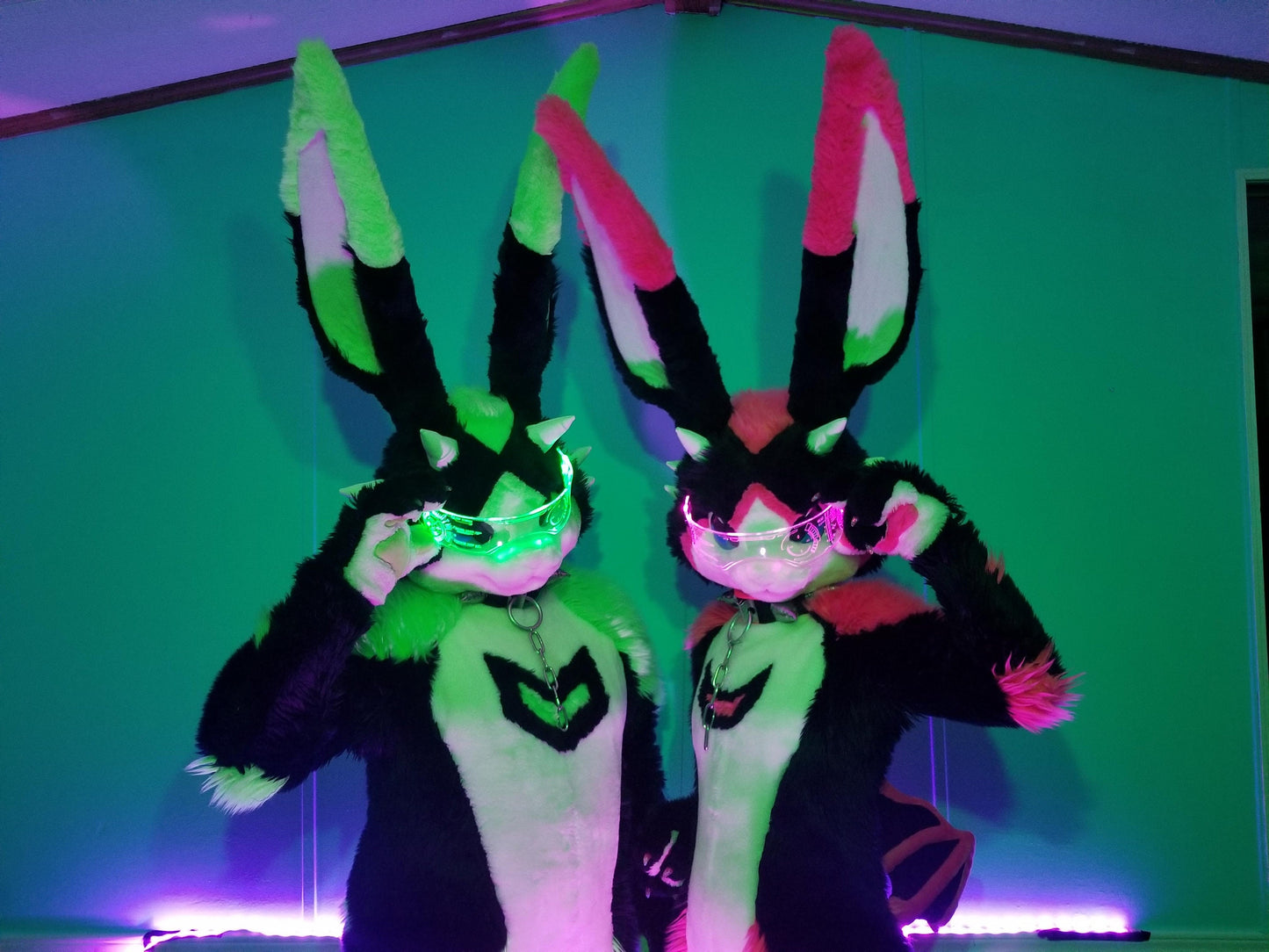 Illuminated Cyberpunk Cyber goth fursuit visor J.A.R.V.I.S Advanced Clear **choose your LED colour**