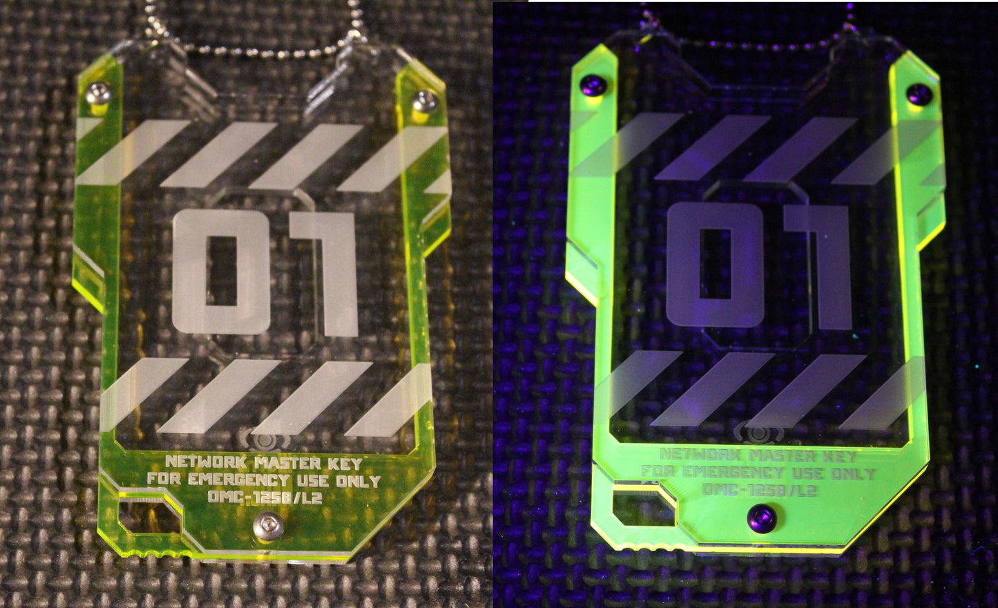 Cyberpunk keycard style card ID holder