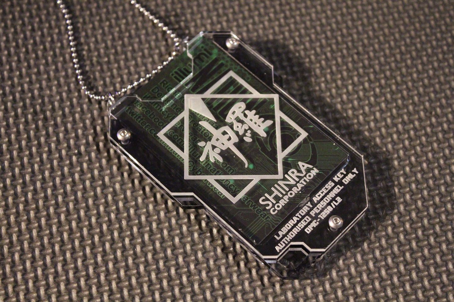 Cyberpunk Shinra corp keycard style card ID holder