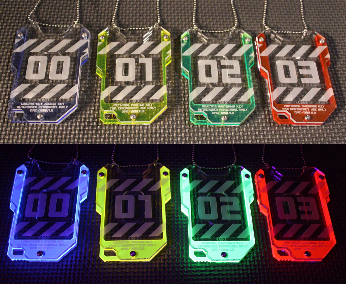 Cyberpunk keycard style card ID holder