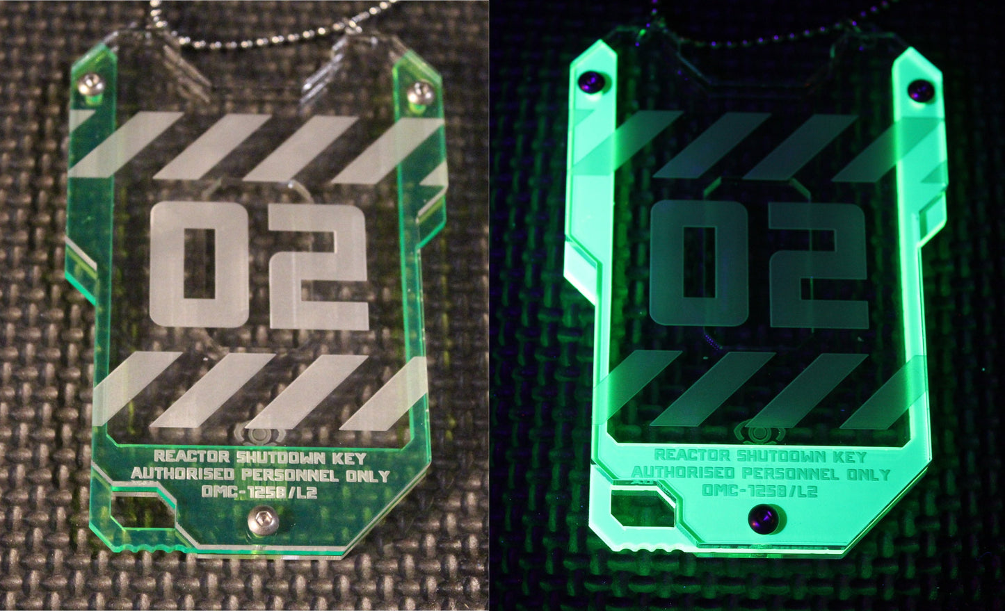 Cyberpunk keycard style card ID holder