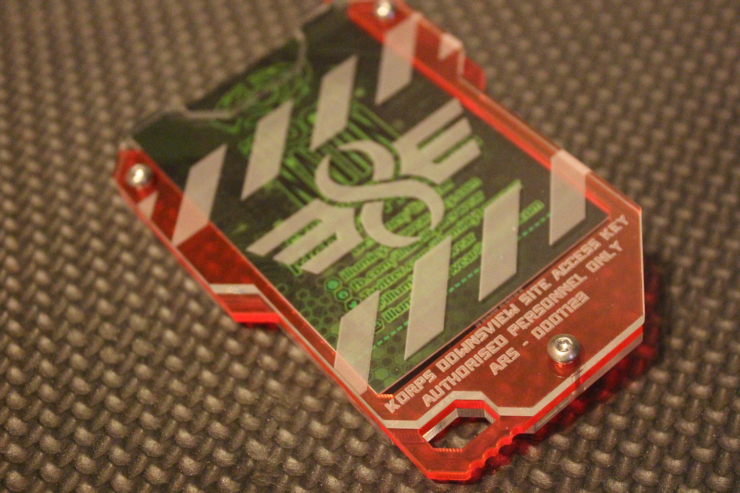 The Korps Downsview Site access key keycard style card ID holder