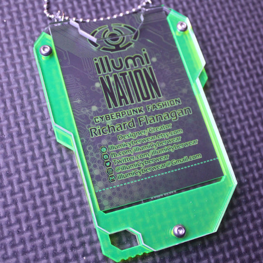 Plain Cyberpunk keycard style card ID holder