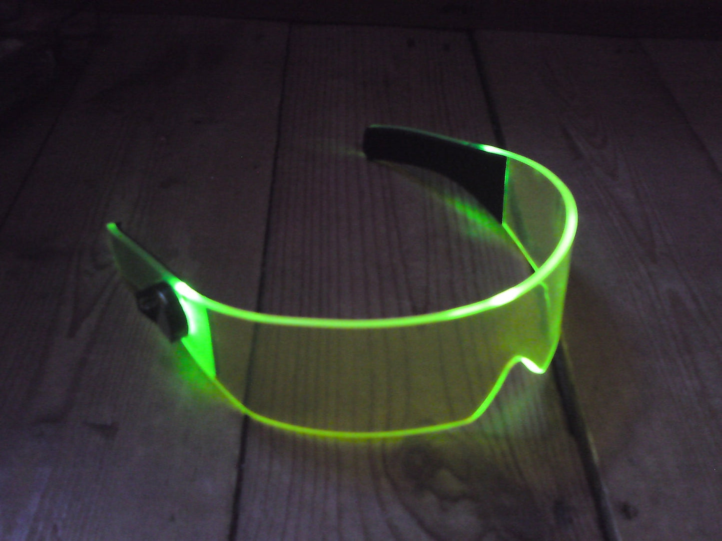 The original Illuminated Cyberpunk Cyber goth visor Acid Green