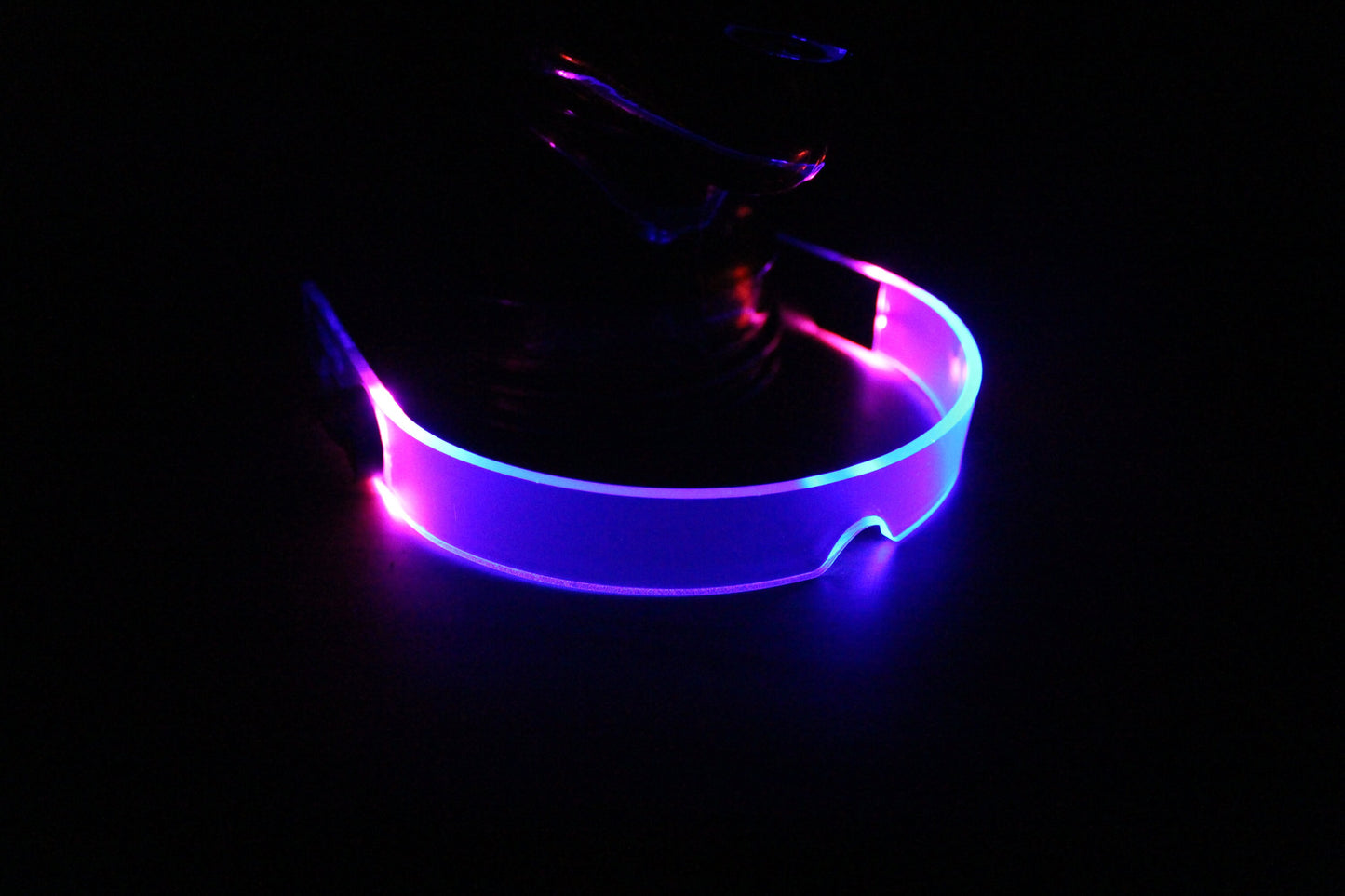 STEALTH vaporwave Neon Blue/pink The original Illuminated Cyberpunk Cyber goth visor