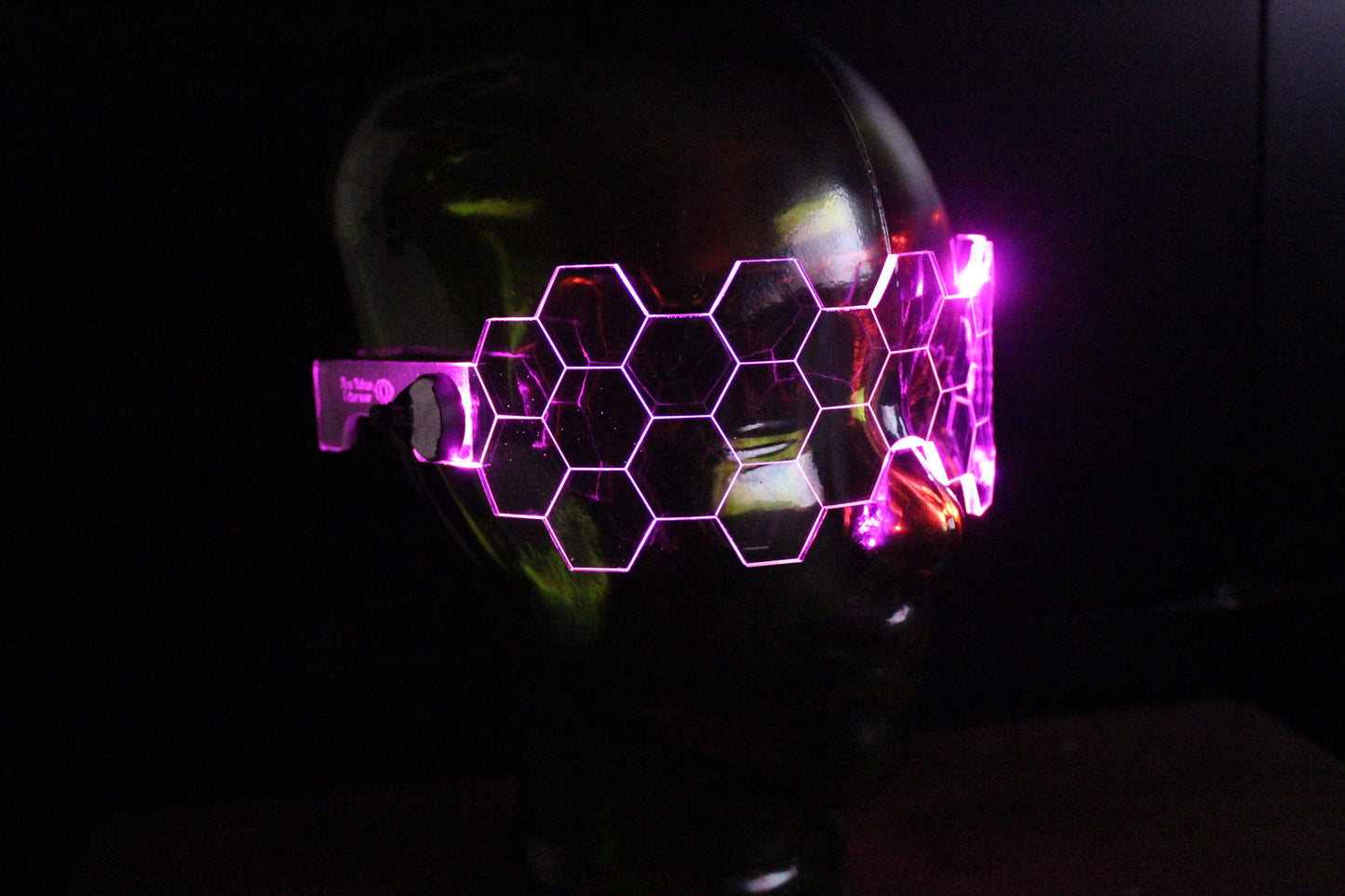 Hive Shield Clear **choose your led colour**The original Illuminated Cyberpunk Cyber goth visor