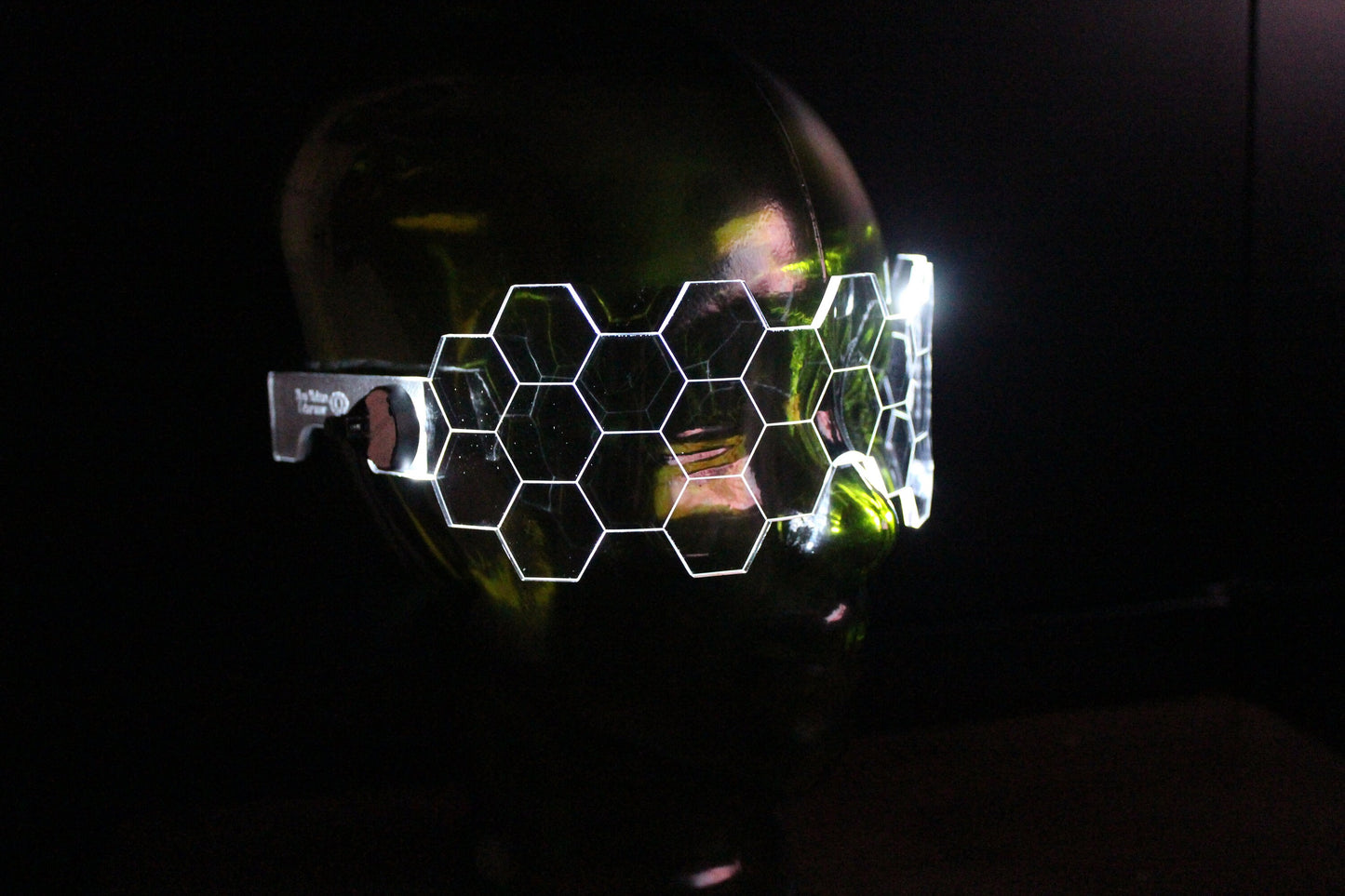 Hive Shield Clear **choose your led colour**The original Illuminated Cyberpunk Cyber goth visor