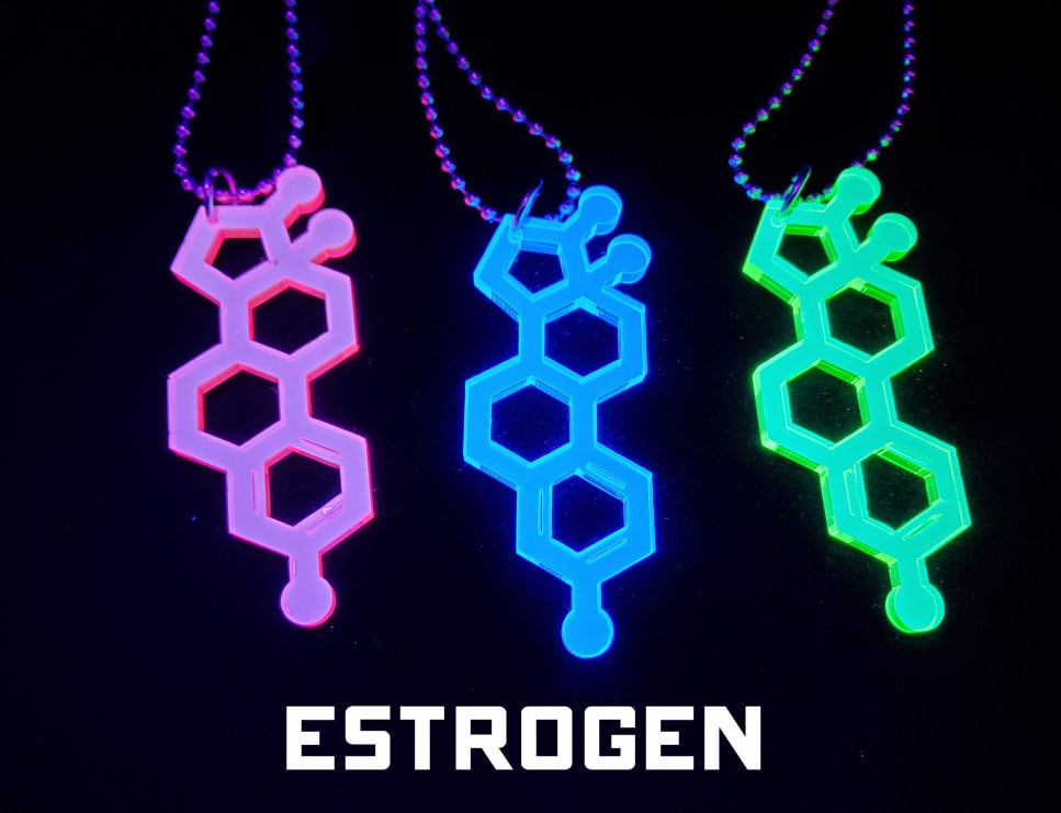 Estrogen chemical necklace
