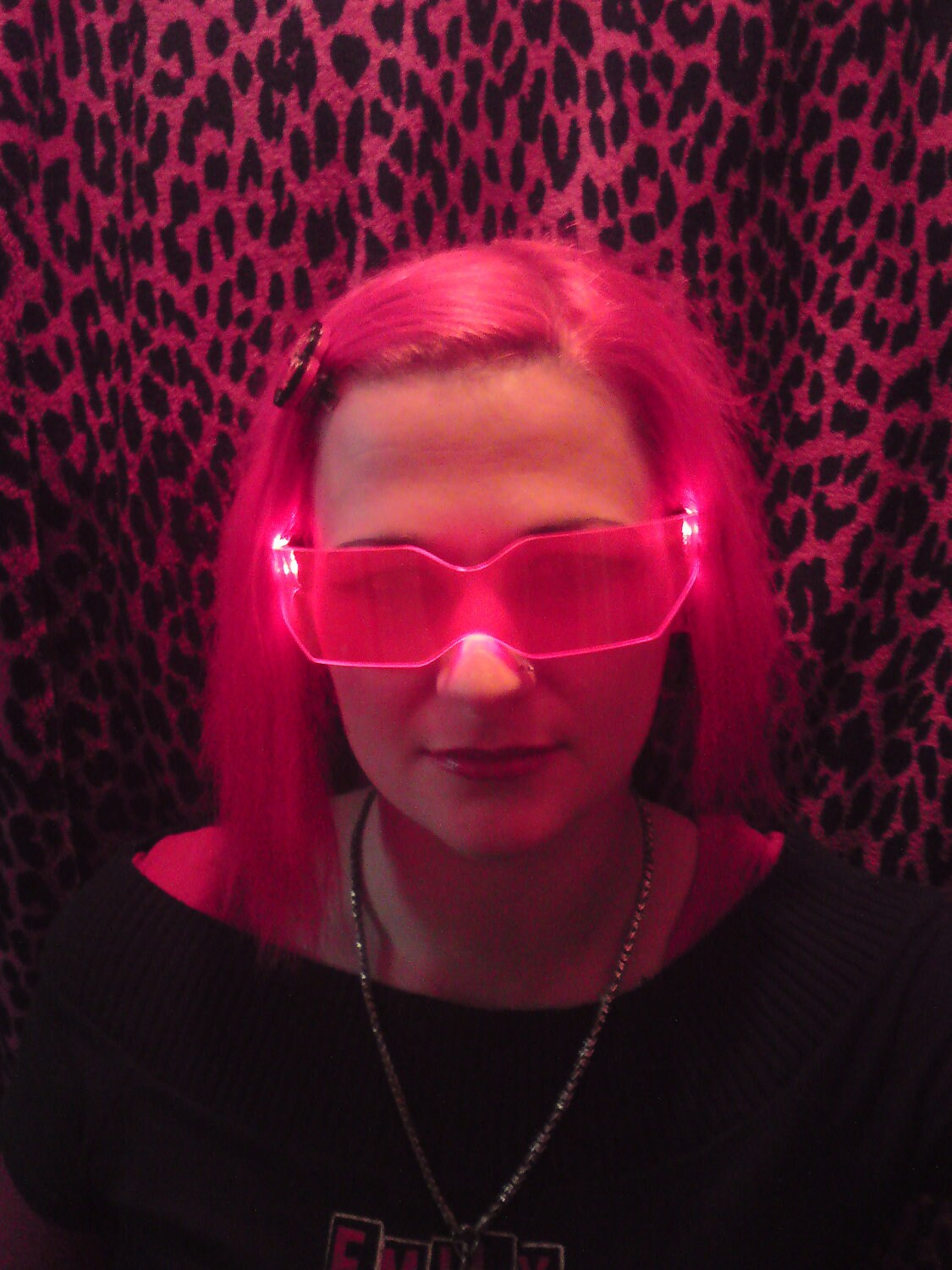 The Original Illuminated Cyberpunk Cyber goth visor V2 Neon Red