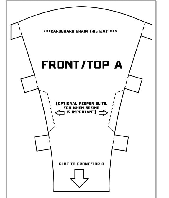 cardboard protogen mask PDF *FREE- link in description*