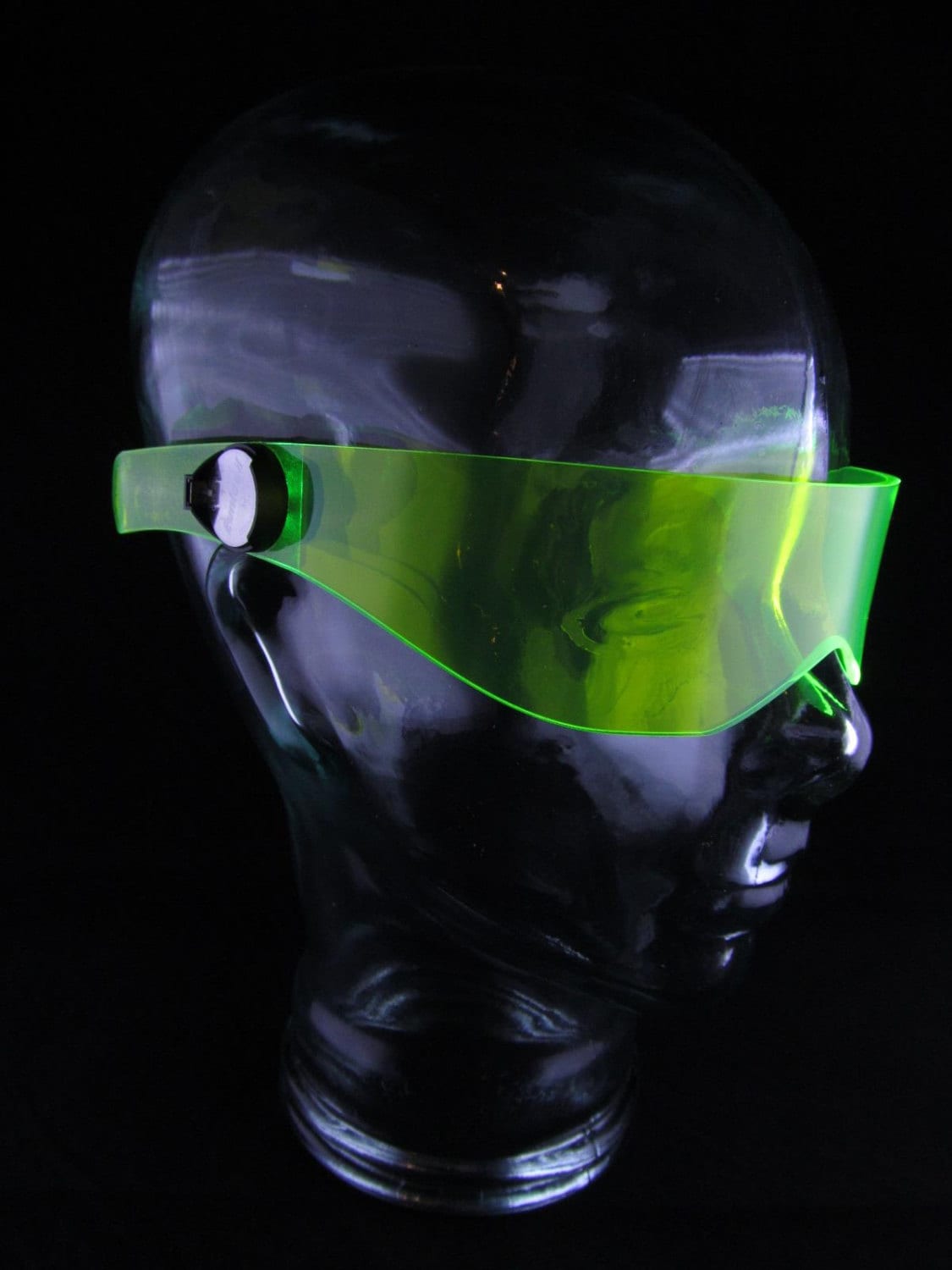 The original Illuminated Cyberpunk Cyber goth visor V3 Acid Green