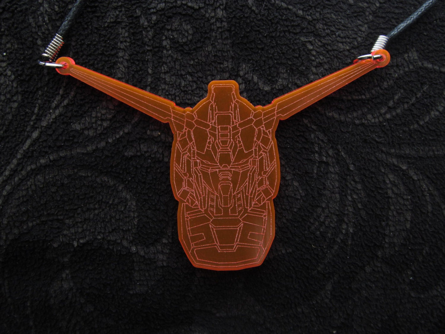 Unicorn Gundam RX-0 necklace laser cut/engraved