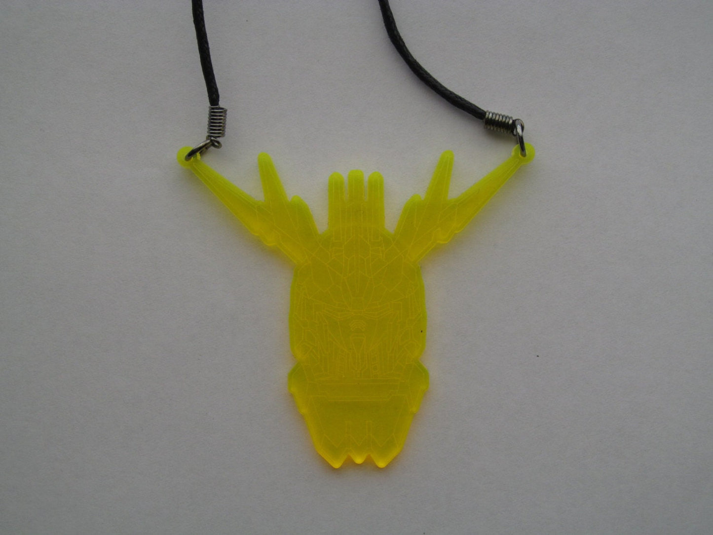 Banshee Gundam RX-0 necklace laser cut/engraved