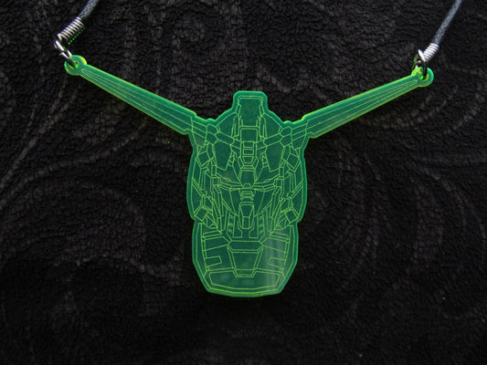 Unicorn Gundam RX-0 necklace laser cut/engraved