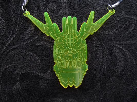 Banshee Gundam RX-0 necklace laser cut/engraved