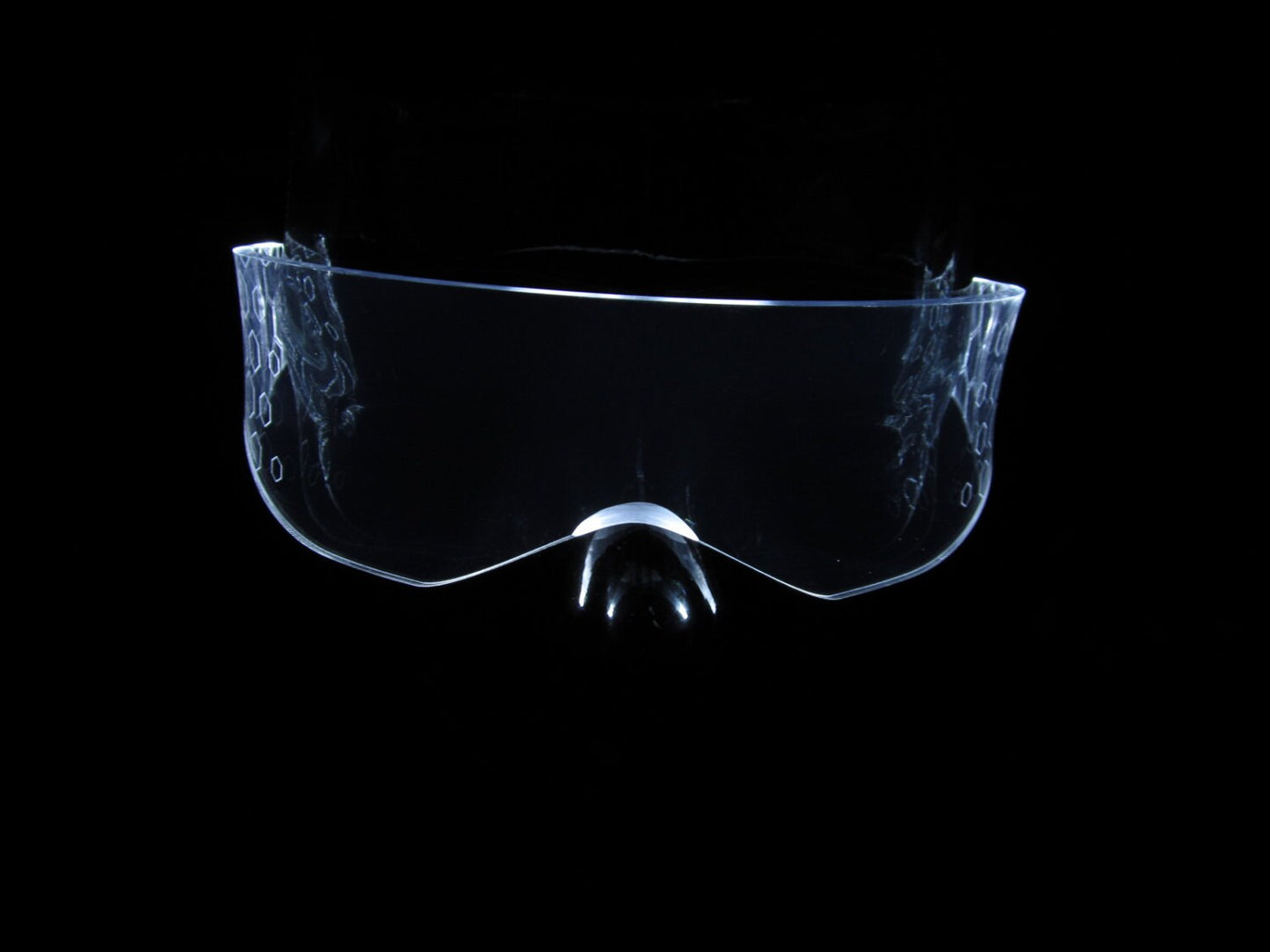 The Original Illuminated Cyberpunk Cyber goth visor Hex V3 visor *choose your own led color*