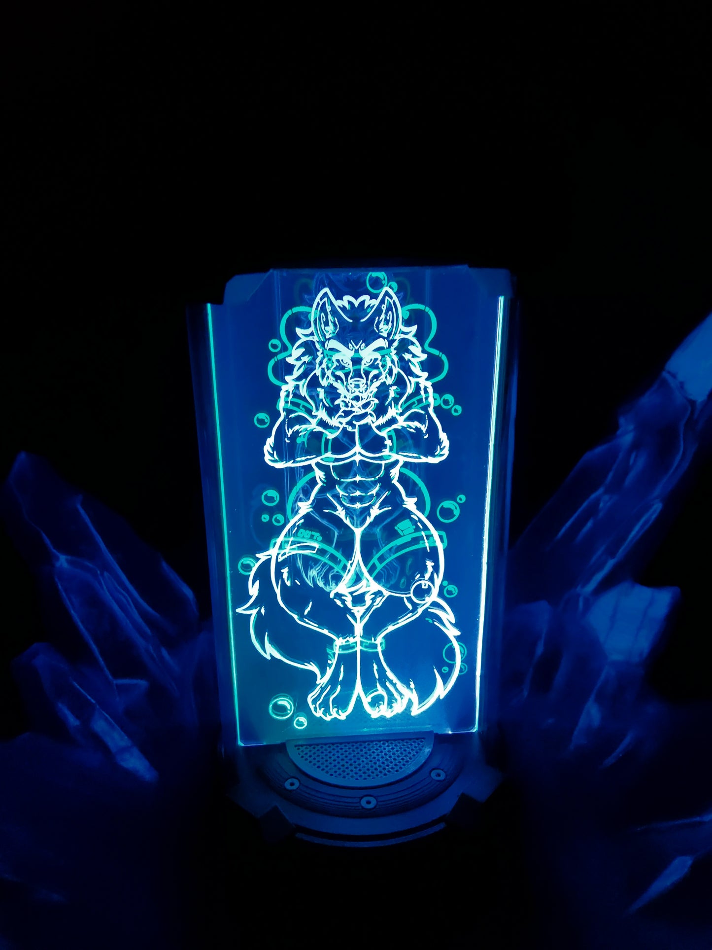 YCH custom led canister standee