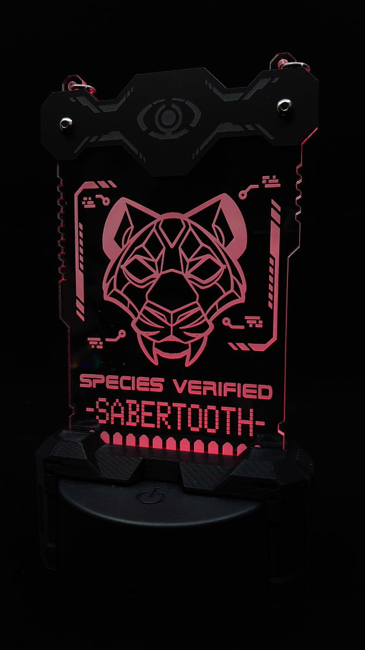 SABERTOOTH SPECIES VERIFIED BADGE