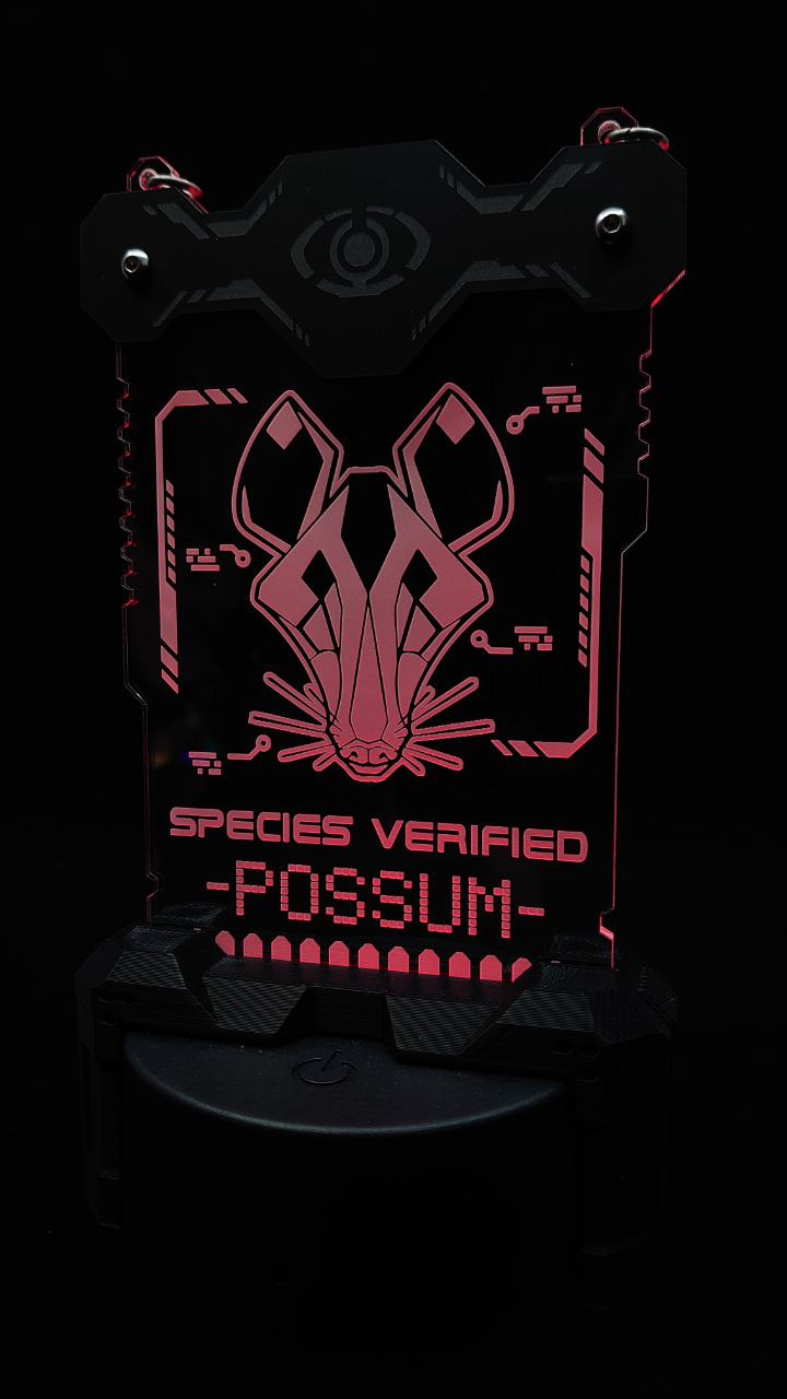 POSSUM/OPOSSUM SPECIES VERIFIED BADGE