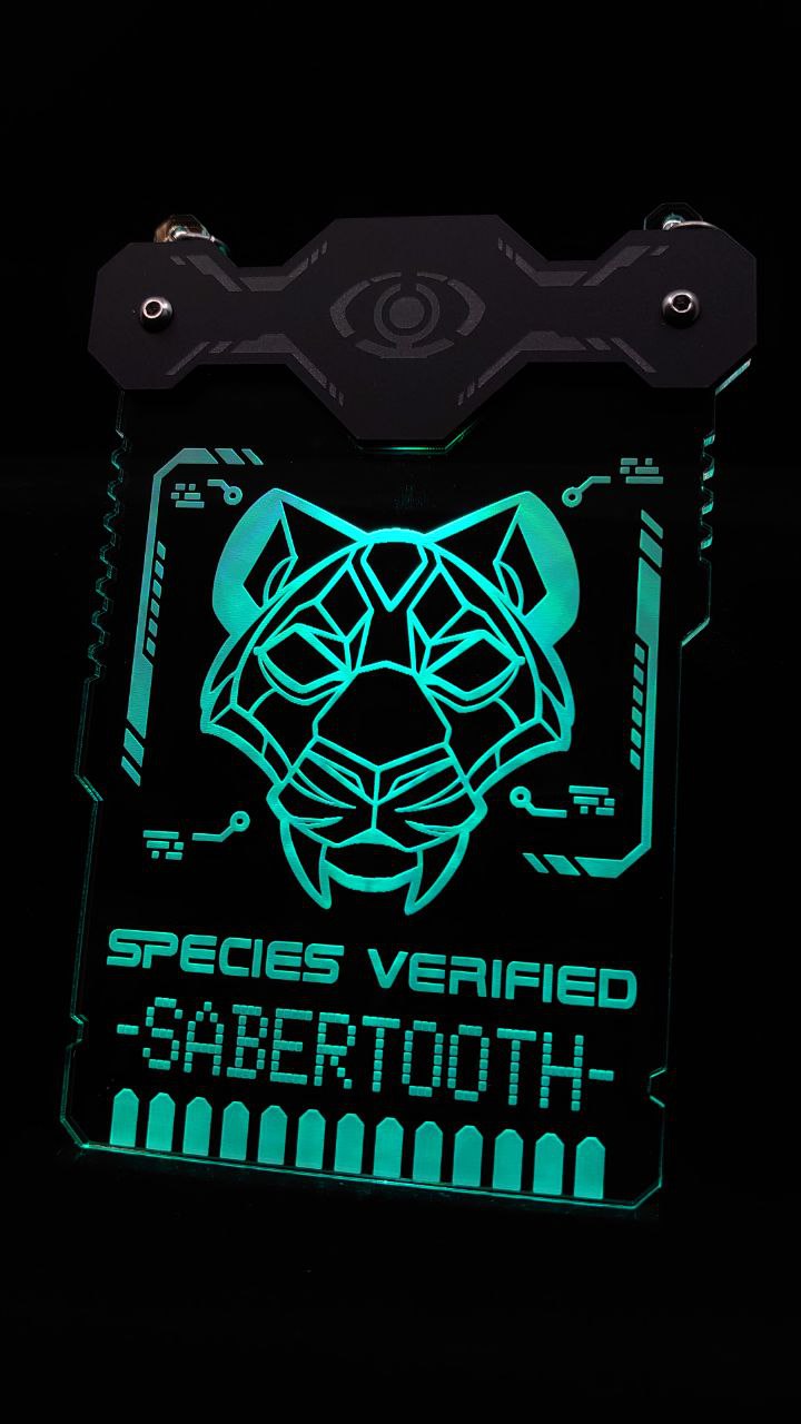 SABERTOOTH SPECIES VERIFIED BADGE