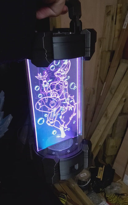 YCH custom led canister standee