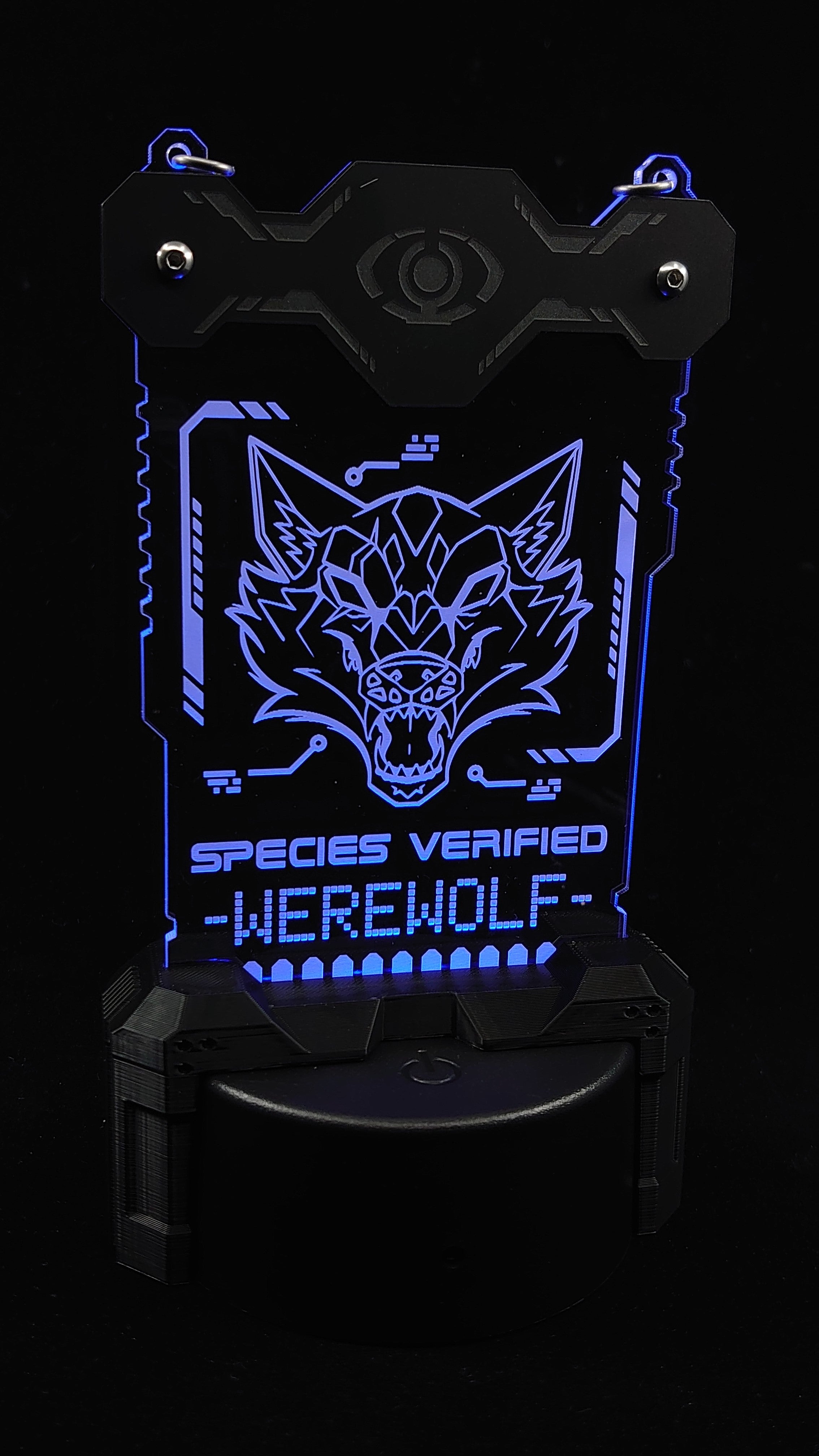 WEREWOLF (masculine) SPECIES VERIFIED BADGE β Illumi-Nation Cyberwear