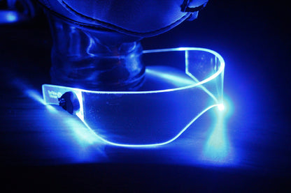 Pup hood Visor Clear **choose your LED colour** The original Illuminated Cyberpunk Cyber goth visor puphood