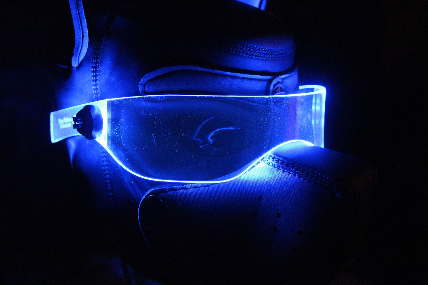 Pup hood Visor Clear **choose your LED colour** The original Illuminated Cyberpunk Cyber goth visor puphood