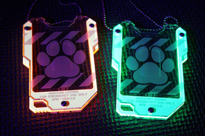 Cyberpunk Awooing license/licence keycard style card ID holder