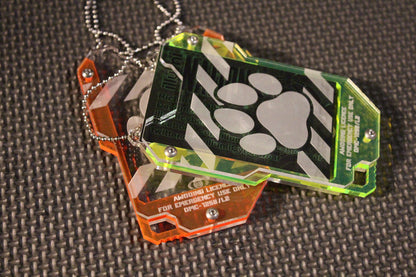 Cyberpunk Awooing license/licence keycard style card ID holder