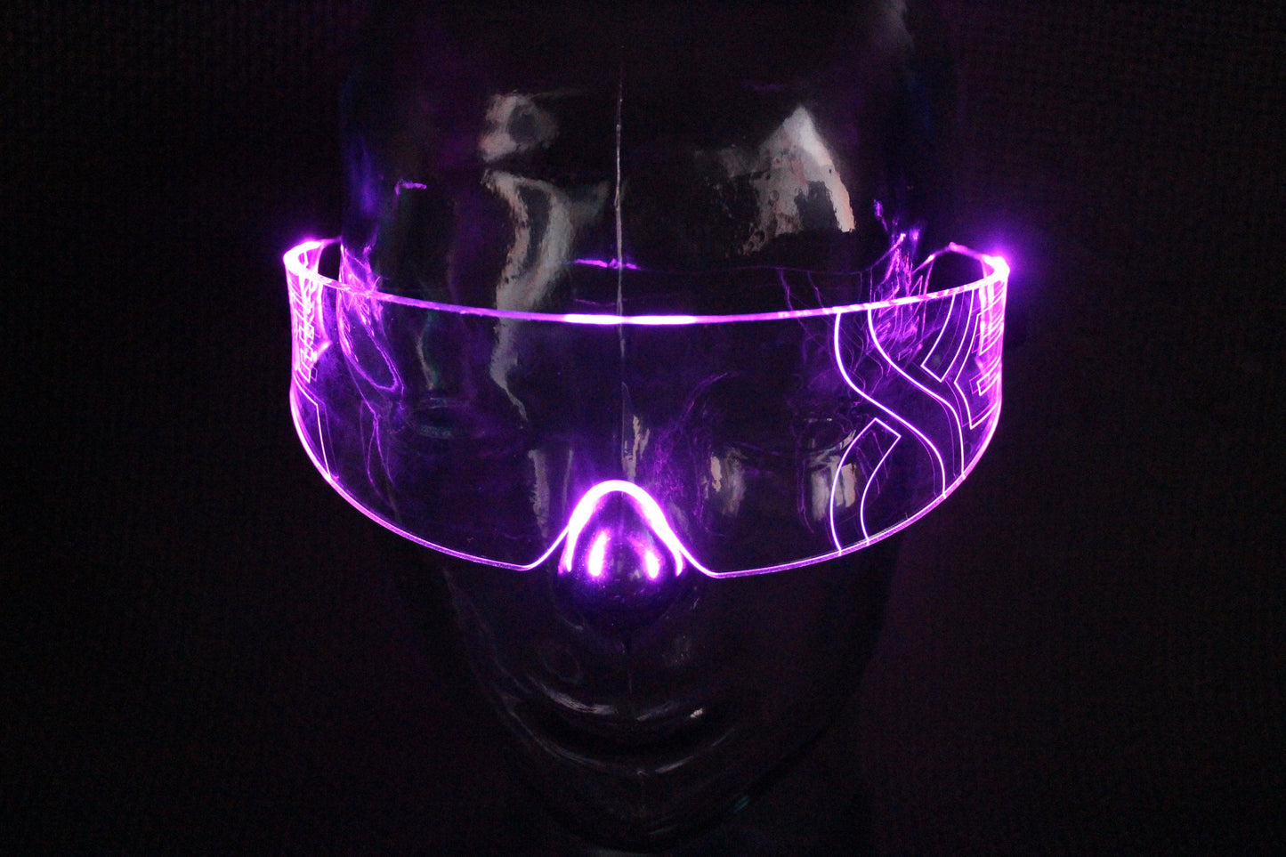 The Korps mind control visor -The original Illuminated Cyberpunk Cyber goth visor-