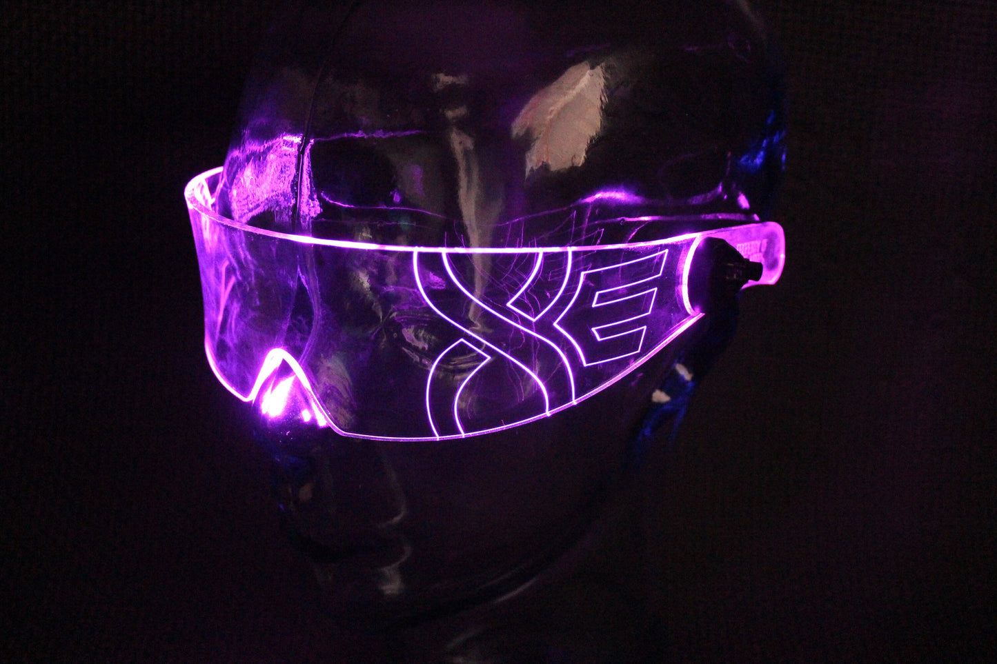 The Korps mind control visor -The original Illuminated Cyberpunk Cyber goth visor-