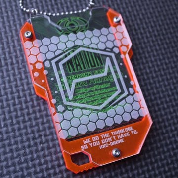 HexCorp Cyberpunk keycard style card ID holder