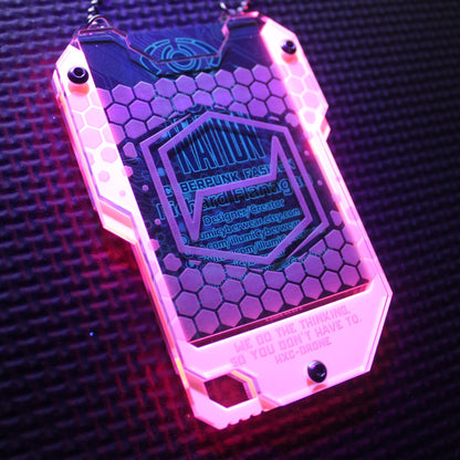 HexCorp Cyberpunk keycard style card ID holder