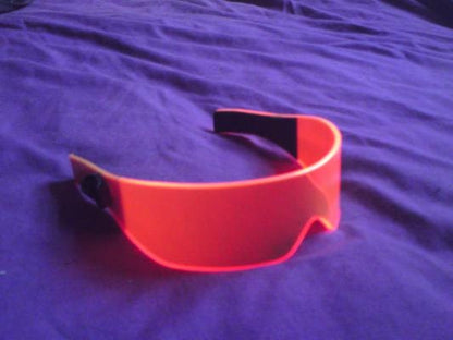 The Original Illuminated Cyberpunk Cyber goth visor Neon Orange