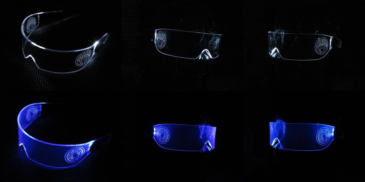 The original Illuminated Lantern Corps Cyberpunk Cyber goth visor